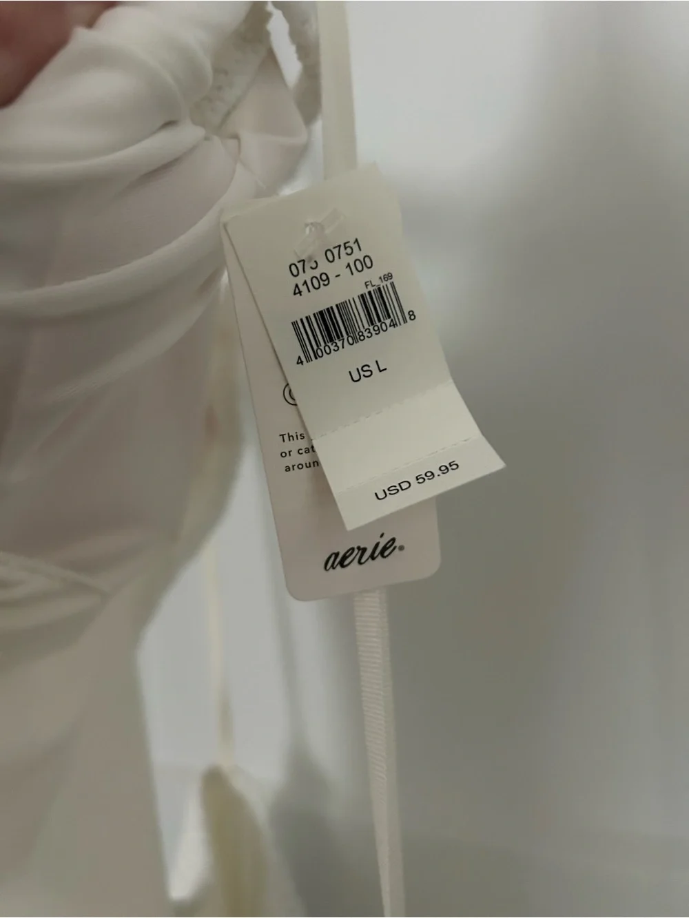 aerie White Textured Cutout One-Piece Swimsuit for Kids